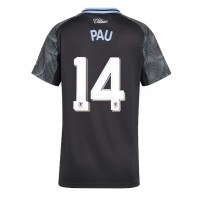 Aston Villa Pau Torres #14 Bortedrakt Dame 2025-26 Kortermet